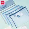 Bolsa para Archivos Deli A4 con Cremallera Bolsa de Malla A5 con Cremallera Bolsa Gruesa para Información Carpeta de Gran Capacidad Bolsa de Almacenamiento