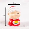 Colgante Cerámico Navideño Enano Regalo Adorno de Resina Papá Noel Muñeco de Nieve Decoración de Escritorio Bonsái