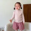 (8.31 Novidades) Conjunto Infantil Outono 2026 Novo Suéter de Tricô e Calça Infantil Roupas de Bebê