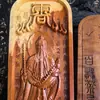 Suministros Taoístas Madera de Azufaifo Trueno Ficha de Dos Colores Ficha de Jiang Taigong Ficha Grande de Alta Calidad con Doble Cara Finamente Tallada