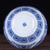 Jarrón de porcelana azul y blanca con forma de bola de cielo, artesanías de cerámica de Jingdezhen, venta al por mayor, adornos de cerámica modernos para decoración del hogar