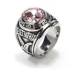 Moda europea y americana anillo de ejército retro joyería para hombre acero inoxidable hip hop Punk soldado Águila anillo de letras en stock