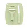 Cuchillo para fruta juego de tres piezas cuchillo de cerámica para fruta tabla de cortar pelador gadget de cocina melón Cortador juego de tres piezas