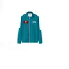 Ropa Deportiva Infantil Otoño Cuello Alto Cremallera Sudadera Verde Oscuro Azul X-O Nuevo Conjunto Digital Más Pieza Individual