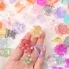 Presilha de Cabelo Transparente Pequena, Fresca e Colorida para Mulheres, Acessório de Cabelo de Princesa, para Franja Lateral e Cabelo Solto