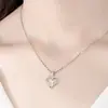 Moda Transfronteriza Amazon Nuevo Colgante de Corazón Cruzado Circonita Microincrustada Geométrico Versátil Regalo de San Valentín
