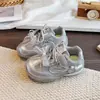 Tênis de Outono para Meninas com Fecho de Velcro, Solado Macio, Antiderrapante, para Crianças de 6 a 12 Anos, Sapatos Casuais Estilo Doce Princesa