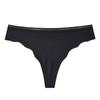 Sierjian Girl Sexy Tanga Invisible de Seda de Hielo sin Marcas de Alta Elasticidad de Secado Rápido de Cintura Baja Color Sólido Clásico para Mujer