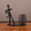 Metal Pequeño Contenedor de Bolígrafos de Escritorio Ironman Adornos Colección de Arte en Hierro Decoración Manualidades Banda Accesorios para el Hogar Regalos Regalos