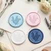 Adesivos de selo de cera à base de plantas, tema alecrim, para selar envelopes, selos de cera autoadesivos, disponíveis em várias cores e com acabamento perolado, ideais para convites de casamento e fins decorativos