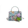 Padrão Floral de Verão Moda Feminina Versátil Xadrez Bolsa Moderna Grande Capacidade Bolsa de Ombro Transversal Bolsa Estampada Bolsa de Mão para Mulheres