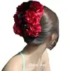 Presilha de Cabelo Flor de Alta Qualidade Estilo Yi Mengling com Toque Sofisticado, Nova Presilha de Tubarão de Encaixe Total para Cabelos Grossos