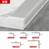 Tiras antideslizantes para escaleras de aleación de aluminio, borde antideslizante para peldaños, perfil de borde en ángulo recto en forma de L para jardines de infancia, escuelas y centros comerciales