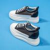 Zapatillas Blancas de Malla Transpirables para Mujer Verano 2026 Nuevo Estilo Plataforma Suela Gruesa Aumentadoras de Altura Versátiles Piel Genuina Populares Zapatos Casuales