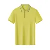 Camiseta Polo stretch de poliéster-algodão, 210g, 32 fios, manga curta, sensação fresca para uso externo no verão, vestuário corporativo com bordado e estampa