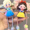 Faixa de Cabelo Fofa Infantil Elsa Branca de Neve Corda de Cabelo Bola de Laço para Menina Prendedor de Cabelo de Menininha