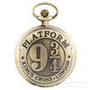 Reloj de Bolsillo Clásico de Cuarzo Vintage Harry Potter Plataforma 9 3/4 Cadena Delgada Reloj de Bolsillo Grande Retro Reloj de Bolsillo Más Vendido