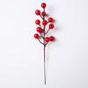 Venta al por mayor en stock de suministros de decoración de bodas, 12 cabezas de espuma de simulación, fruto rojo, acebo, decoración del hogar, accesorios de decoración