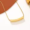 Aço Titânio Arco Aço Titânio Presbiópico Cotovelo Pingente Design de Alto Padrão Corrente Osso de Cobra Colar de Alto Padrão para Mulheres