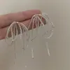 Pendientes de Lazo con Perlas Delicados para Mujer 2025 Nuevo Diseño de Nicho Pendientes de Alta Gama Pendientes de Estilo Elegante para Dama