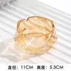 Cenicero de Vidrio de Cristal de Lujo Ligero Taza Sencilla para Cigarrillos de Oficina Adornos Creativos para el Hogar Cenicero de Gama Alta Grabado