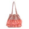 Bolsa estilo coreano primavera feminina high-end bolsa axila 2024 nova moda preguiçosa vela saco de pano saco de ombro