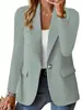 Artículo de Amazon 2026 Más Vendido en Lista de Deseos: Blazer Cardigan de Manga Larga de Color Sólido para Otoño para Mujer