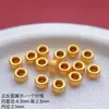 Plata S925 Chapada en Oro Cuerda Trenzada Anillo DIY Cuentas Octagonales Pulsera Retorcida Accesorios Cuentas Espaciadoras Linterna Estilo Antiguo