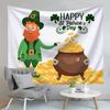 Calle transfronteriza. Día de San Patricio Tapiz Irlandés Festival Decoración para el Hogar Dormitorio Cabecera Fondo Tela Colgante