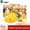 Batatas Chips Crocantes Marca Shengsheng Pacote Grande, Tiras de Batata Embaladas Individualmente, Lanche para Supermercado Atacado 100g