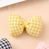Lindo lazo pequeño a cuadros accesorios diy Corazón de chica a cuadros Accesorios dulces para el cabello Zapatos Calcetines Sombrero Accesorios de ropa Materiales