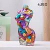 Gota de Pegamento de Grava de Cristal Natural Transfronteriza Modelo de Torso Femenino Adornos Artesanías de Resina Adornos de Decoración para el Hogar