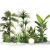 Set de Paisajismo Simulado para Exhibidores de Ventanas Interiores, Decoración de Escaleras, Paisaje de Plantas Verdes Simuladas, Arreglo de Jardín, Adornos de Decoración de Plantas en Maceta