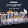 Suporte de Mesa para Sobremesas de Acrílico Casamento Refeição Fria Banquete Mesa de Chá Lanche de Sobremesa Suporte Coluna de Cristal