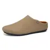 Tamancos Birkenstock para Homens, Tendência de Verão Tamanho Grande Casual para Exterior Antiderrapante Resistente ao Desgaste Slip-On Meio-Sandálias