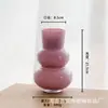 Vaso de vidro moderno minimalista feito sob medida em estilo vintage para arranjo de flores e hidroponia em casa, processado de acordo com o seu design, oferecendo um toque de luxo leve e de alta qualidade