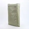 Bolsa tejida de PP doble con membrana interior impermeable, bolsa de plástico verde engrosada tipo piel de serpiente, bolsa de embalaje para logística de ropa, venta al por mayor