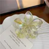 Horquilla de Flor de Huevo Transfronteriza Pinza Agarradora de Flores para la Parte Trasera de la Cabeza de Mujer Pinza de Tiburón para el Cabello Accesorios para el Cabello Estilo Vacaciones en la Costa Sentido de Alta Gama
