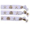 Venta al por mayor de fábrica Banda elástica Diadema anudada Diadema de estrella de mar y concha Pulsera Banda elástica para dobladillo Cinta elástica