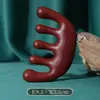Peine de Masaje para el Cuero Cabelludo de Madera de Sándalo Verde Seda Dorada Grado A Peine para Meridianos de la Cabeza Peine de Madera Peine de Masaje Grande de Dientes Anchos Engrosado