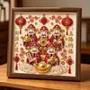 Doce Signos del Zodiaco Pintura de Perlas DIY Nuevo Estilo Chino Hecho a Mano Cultural Creativo Bendición Dibujos Animados Sala de Estar Pasillo Marco de Fotos Adorno
