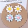 Pasador de Flor de Margarita Transparente Multicolor de Múltiples Pétalos, Goma para el Cabello, Pinza, Accesorios de Resina para Hebilla de Zapato DIY con Pegamento de Crema, Venta al por Mayor