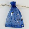 Bolsa de malla organza bronceado Estrella Luna Plata Joyería boca con cordón regalo cosméticos almacenamiento embalaje
