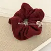 Goma para el pelo plisada de punto trenzado estilo coreano con un toque de alta gama, elegante goma para el pelo con alta elasticidad y diseño de corazón