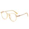 2411 Armazones de Gafas Poligonales para Hombre y Mujer Tendencia Coreana Armazones Asimétricos para Estudiantes con Receta Armazones para Miopía con Luz Anti-Azul
