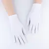 Guantes de joyería de spandex para hombre y mujer guantes elásticos negros y blancos fotografía boda restaurante occidental hotel guantes seguridad etiqueta delgados