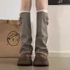 Botas altas hasta la rodilla para mujer petite con suela de plataforma, nuevo diseño de retazos moderno 2026, botas de equitación con plataforma gruesa y tacón grueso
