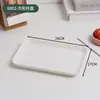 Bandeja Rectangular Estilo Ins Nórdico para Café, Bandeja de Té, Portavasos para Sala de Estar, Bandeja de Plástico para Uso Doméstico para Vasos de Agua, Bandeja para Frutas