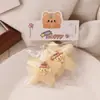 Pinza para el pelo de felpa de estrella de dibujos animados dulce Pinza para flequillo de niña Pinza para el pelo linda Pinza de pico de pato para cabello suelto de niños