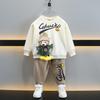 Conjunto de Pato Amarillo y Oso para Niños 2026 Primavera y Otoño Nuevo Conjunto de Dos Piezas con Sudadera Ropa Elegante para Niños Pequeños